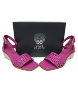 Vince Camuto Bretandi Size 8 W WIDE EU 39 Espadrille Wedge Woven Sandals... - $36.67