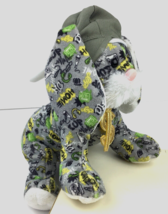 Ganz Webkinz Plush Hip Hop Bunny Bling Rockerz Graffiti Print 90s Stuffed Animal - $13.54