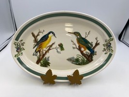 Portmeirion Birds Of Britain Steak Plate Kingfisher &amp; Nuthatch - £71.93 GBP