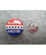 Vintage 1972 George McGovern &amp; Eagleton 1.50&quot; Political Pin Button Mint - £5.42 GBP