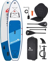 Abahub Inflatable SUP, Wide 10&#39;6&quot; x 31&quot;/34&quot;x10&#39;6&quot; iSUP, Blue Standup Paddleboard - £205.46 GBP