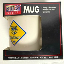 Scout Stuff Mug Cubs Scout Of America Logo Coffee Cup Cream with Gold Tr... - £10.27 GBP