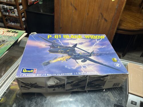 REVELL 1:48 WWII P-61 “BLACK WIDOW” Night Fighter Plane Kit No. 85-7546 NIB - $20.57