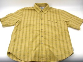 Vintage Columbia Sportswear Titanium Men Casual Button Front Shirt Medium Green - £10.69 GBP