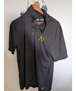 Authentic MLB Athletics TX3 Cool Blue Polo Shirt Mens Size L - $17.89