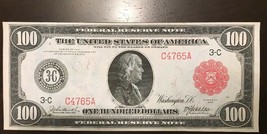 Reproduction Copy 1914 $100 Federal Reserve Note Ben Franklin Philadelphia - £3.16 GBP