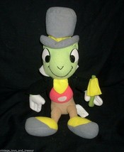 11&quot; Vintage Disney World Land Green Jiminy Cricket Stuffed Animal Plush Toy Doll - £13.52 GBP