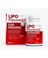 Lipo Flavonoid Ear Ringing Dietary Supplement 100 capsules Exp 06/2027+ - $33.83 CAD