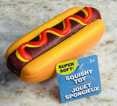 5 1/4 in Hot dog with toasted sesame bun-Dog:Toy-Stress Relief - £11.65 GBP