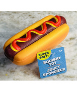 5 1/4 in Hot dog with toasted sesame bun-Dog:Toy-Stress Relief - £11.63 GBP