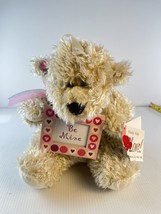 Tan Teddy Bear 9” Picture Frame Vtg 2002 Commonwealth Be Mine Plush w/ tag - £3.83 GBP