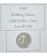 1943 Liberty Walking Half Dollar, # 248, vintage coins, rare coins old c... - £36.80 GBP