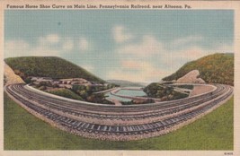 World Famous Horse Shoe Curve Altoona Pa Pennsylvania 1947 Scranton Postcard D57 - £2.39 GBP