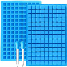 JOERSH Square Candy Molds Silicone for Hard Candy, Gummy, Blue  - £18.86 GBP