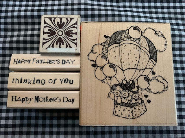Primary image for Balloon ride rubber stamp set #26