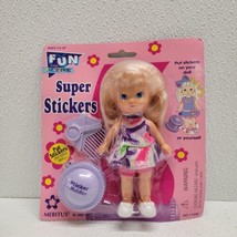 Vintage 1995 Meritus Fun &amp; Active Super Stickers Doll Blonde - New! - £31.54 GBP