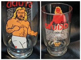 Vintage Big John Stud WWF WWE Beer Clear Glass Mug Wrestling Titan Sports - £33.39 GBP