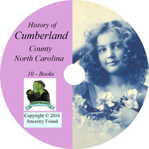 CUMBERLAND County North Carolina NC - History Genealogy Fayetteville -10 Book CD - £5.29 GBP