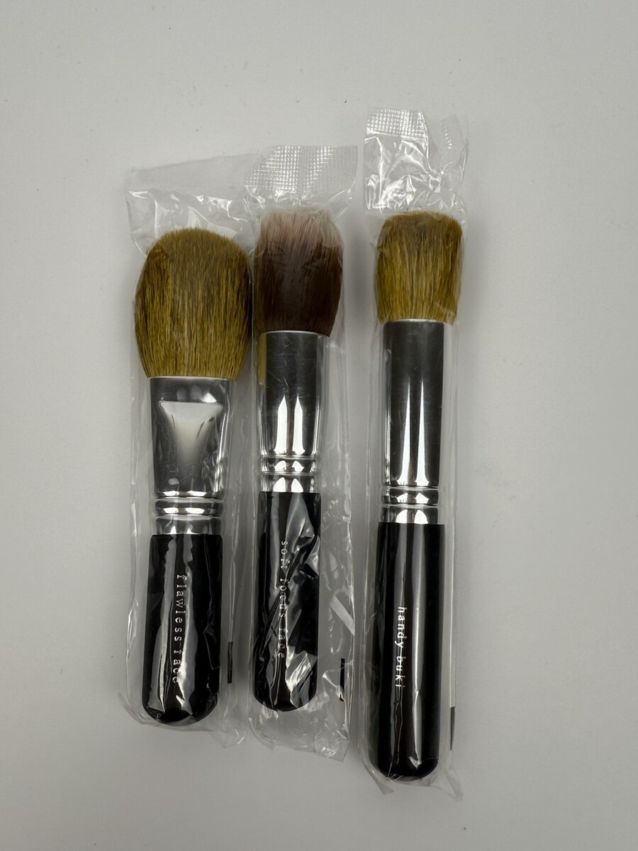 bareMinerals Bare Escentuals Brush Set Handy Buki Soft Focus Flawless Fa... - $24.99