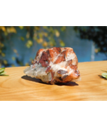 Calcite Tri-Color Clear Orange Red 172g Chakra Energy Healing Meditation Display - $18.00