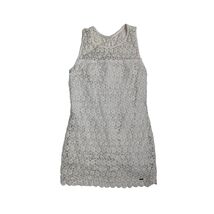 Hollister Women&#39;s White Floral Lace Sleeveless Dress Size 5 - €4,52 EUR