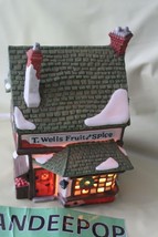 Department 56 Dickens T. Wells Fruit And Spice Shop Retired Village Buil... - £35.52 GBP