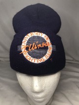 Vintage The Game University of Illinois Fighting Illini Beanie Blue - $221.85 MXN