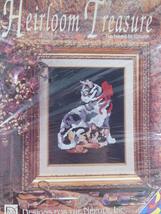 Designs for the Needle Heirloom Treasure Feline Friends No Need to Count Stamped - $9.78