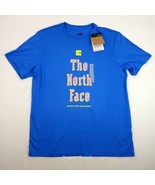 The North Face TShirt Men&#39;s Large Super Sonic Blue Proud Tee Cotton Stan... - £15.49 GBP