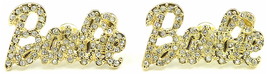 Earrings New Iced Out Crystal Rhinestones Post Barbie Style! - £12.01 GBP+
