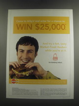 2005 Arby&#39;s Market Fresh Reuben Ad - Come to Arby&#39;s and enter for a chance - £14.72 GBP