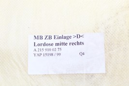 00-06 MERCEDES-BENZ C215 CL500 CL55 FRONT RIGHT PASSENGER SEAT INSERT E6052 image 11