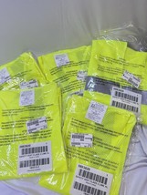 QTY-5 Hi Visibility Neon Yellow Safety Vest Reflective Strip XL ANSI/ISE... - $31.00