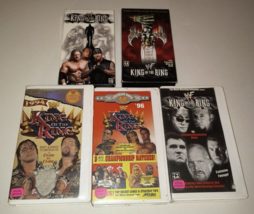 WWF - KING OF THE RING - 5 VHS Lot - 1994 1996 1999 2000 2002 Wrestling ... - £94.35 GBP