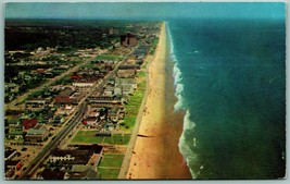 Aerial View Virginia Beach Virginia UNP Unused Plastichrome Chrome Postcard I13 - £2.29 GBP