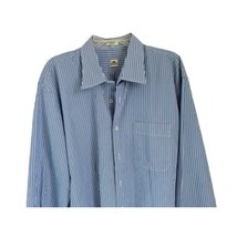 Peter Millar Crown Shirt Button-Down Blue White Stripes Size XLarge - $555.02 MXN