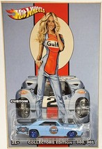 &#39;68 Dodge Dart Custom Hot Wheels Gulf Racing Series Car w/ Real Riders - £73.99 GBP