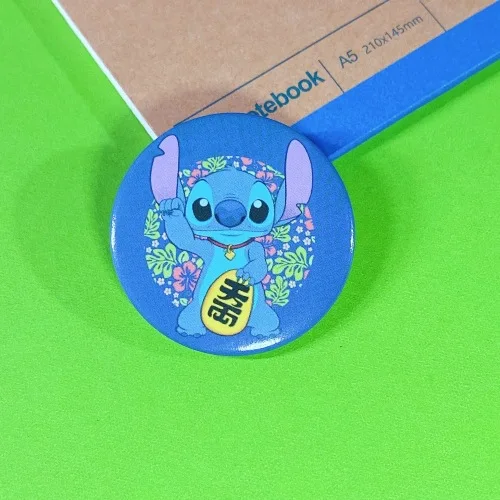 Anime Lilo Stitch Brooch Student Cosplay Clothing Badge Kawaii Stitch Ba... - $0.62