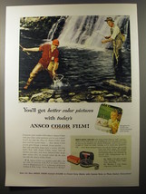 1953 Ansco Color Film Advertisement - You&#39;ll get better color pictures - £14.45 GBP