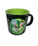 Rick &amp; Morty Adult Swim 20 oz Ceramic Coffee Tea Mug 4” Portal Jumping L... - $15.83