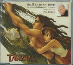 Phil Collins - You&#39;ll Be In My Heart 1999 Uk Cd Glenn Close Walt Disney&#39;s Tarzan - £20.00 GBP