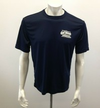 Miami Car Wash Graphic Shirt Men&#39;s Medium Blue Polyester Short Sleeve Tee - £7.73 GBP