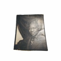 1930s Vtg Photo Booth African American Pretty Eyes Man or Woman? Gay Interest - £38.16 GBP