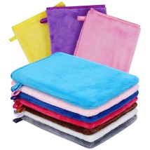 10 Pack Washcloths Facial Mitts, Soft Flannel &amp; Terry Cloth Face Wash Gl... - $21.99