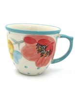 The Pioneer Woman Vintage Bloom 16oz Coffee Tea Mug Cup Turquoise Polka ... - €8,45 EUR