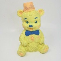 8&quot; Vintage Arrow Rubber &amp; Plastic Corp Bear Rubber Baby Squeak Squeaker Toy - £26.16 GBP