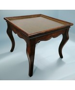 French Provencial Wood Low Square Side/Tea/Plant Table Cabriole Legs Bur... - $6,530.65 MXN