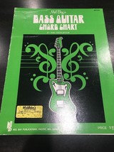 Bass Guitar Chord Chart Sheet Music-RARE VINTAGE COLLECTIBLE-SHIPS N 24 ... - $24.63
