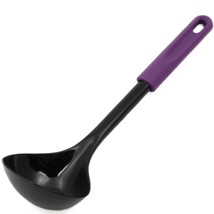 Chef Craft Basic Nylon Cooking/Serving Ladle, 12 inch, Purple/Black - £10.27 GBP