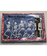 Vintage 1990 NIB Box-o-Bones Light Set Primal Lite 10 Skeletons on 14&#39; S... - €16,33 EUR
